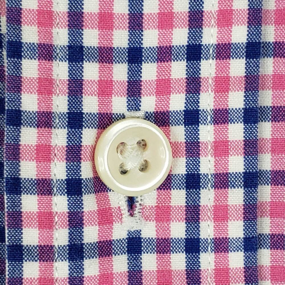 Polo Ralph Lauren Shirt Oxford Button Down Mens Size Medium LS White Pink Plaid - Picture 7 of 11